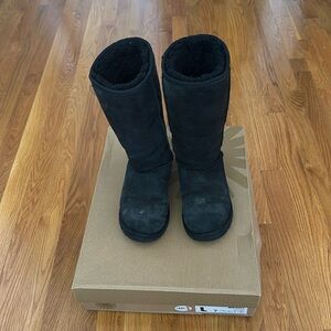 Tall black Uggs, size 7